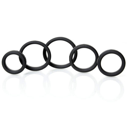 Boneyard Silicone Ring 5 Pcs Kit Black | 666987001005 | Available at EroticWarehouse.com