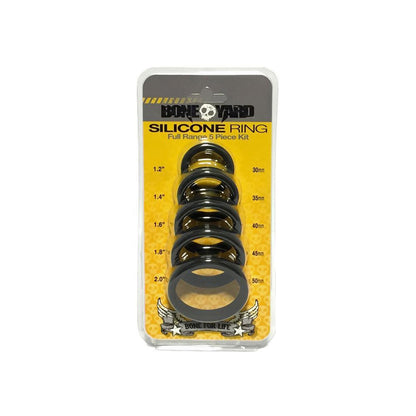 Boneyard Silicone Ring 5 Pcs Kit Black | 666987001005 | Available at EroticWarehouse.com