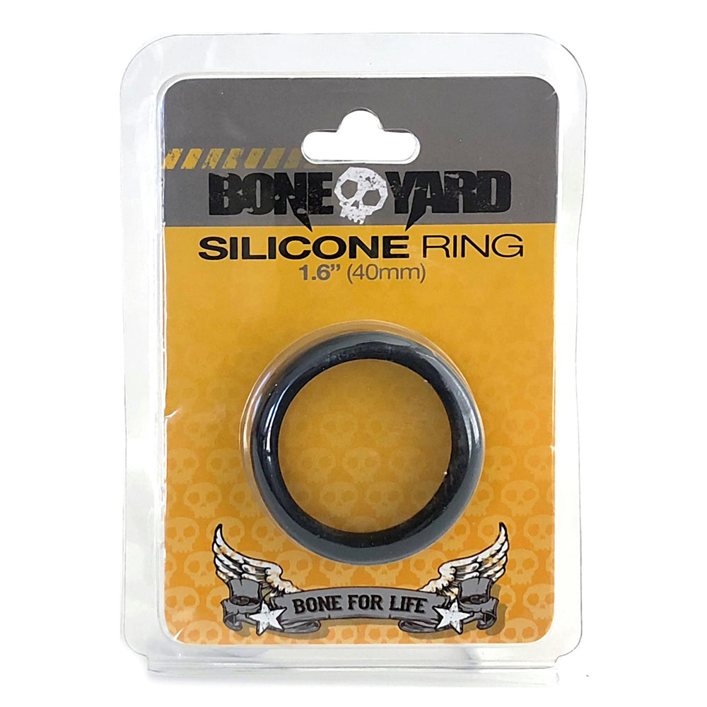 Boneyard Silicone Ring 40Mm Black | 666987001401 | Available at EroticWarehouse.com