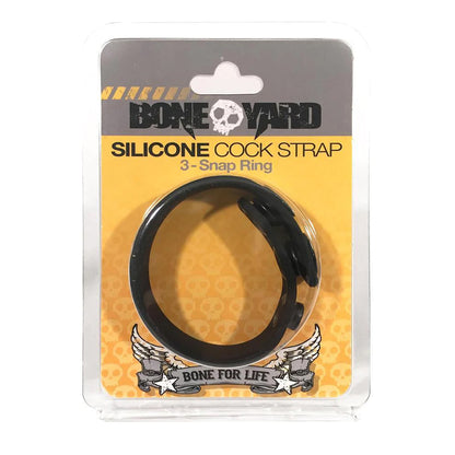Boneyard Cock Strap Black | 666987003009 | Available at EroticWarehouse.com