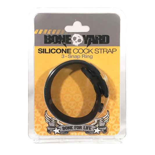 Boneyard Cock Strap Black | 666987003009 | Available at EroticWarehouse.com