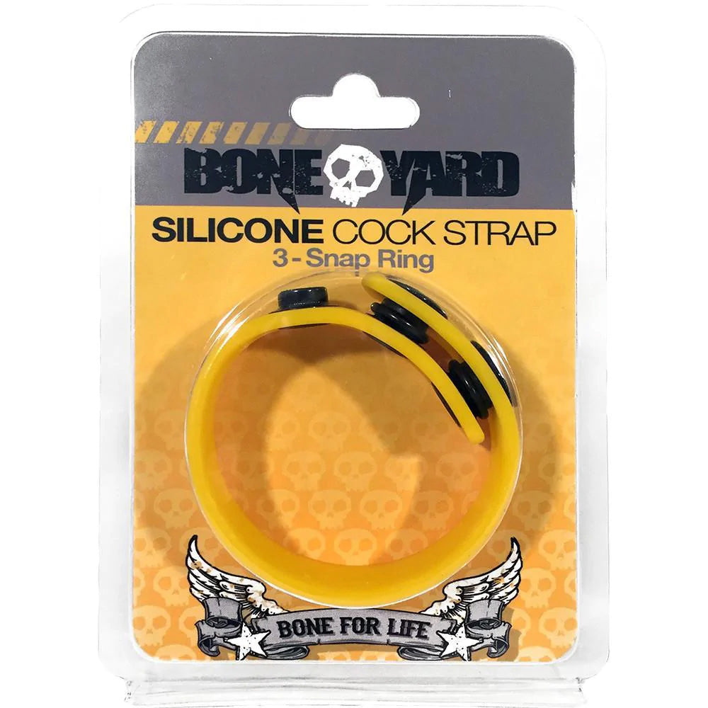 Boneyard Cock Strap Yellow | 666987003047 | Available at EroticWarehouse.com