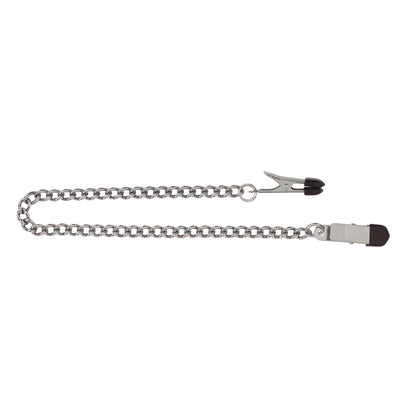 Broad Tip Clamp W/ Link Chain - Non-Adj. | 669729200254 | Available at EroticWarehouse.com