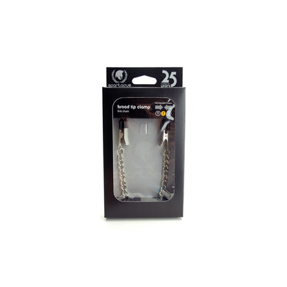 Broad Tip Clamp W/ Link Chain - Non-Adj. | 669729200254 | Available at EroticWarehouse.com