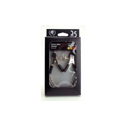 Micro Plier Clamp W/ Link Chain - Adj. | 669729200315 | Available at EroticWarehouse.com