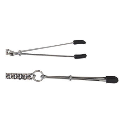 Tweezer Clamp & Jewel Chain - Adj. | 669729200476 | Available at EroticWarehouse.com