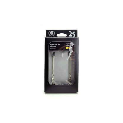 Tweezer Clamp & Jewel Chain - Adj. | 669729200476 | Available at EroticWarehouse.com