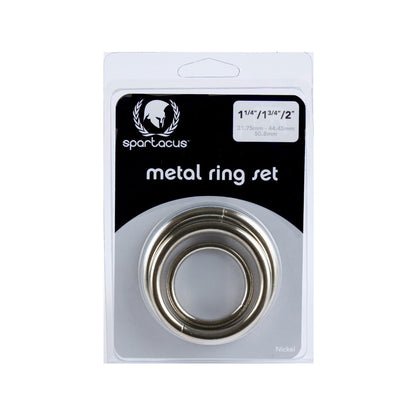 Metal C-Ring Set 1.25 1.5 2'' | 669729410042 | Available at EroticWarehouse.com
