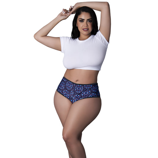 Hazy Dayz Boy Short Butterfly Queen Size | 671241126400 | Available at EroticWarehouse.com