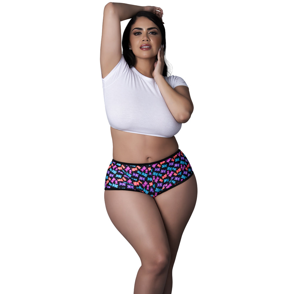 Hazy Dayz Boy Short Gummy Bear Queen Size | 671241126431 | Available at EroticWarehouse.com