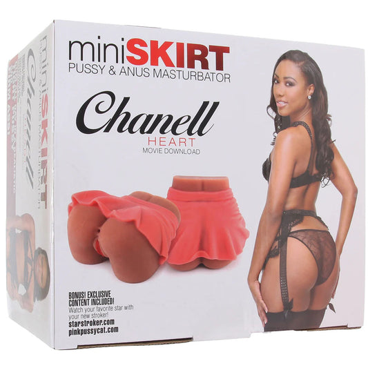 Chanell Heart Mini Skirt Pussy & Ass Masturbator | 671891764489 | Available at EroticWarehouse.com