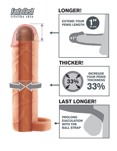 Fantasy Extension 1-Inch Extension With Ball Strap | 603912345742 | Available at EroticWarehouse.com