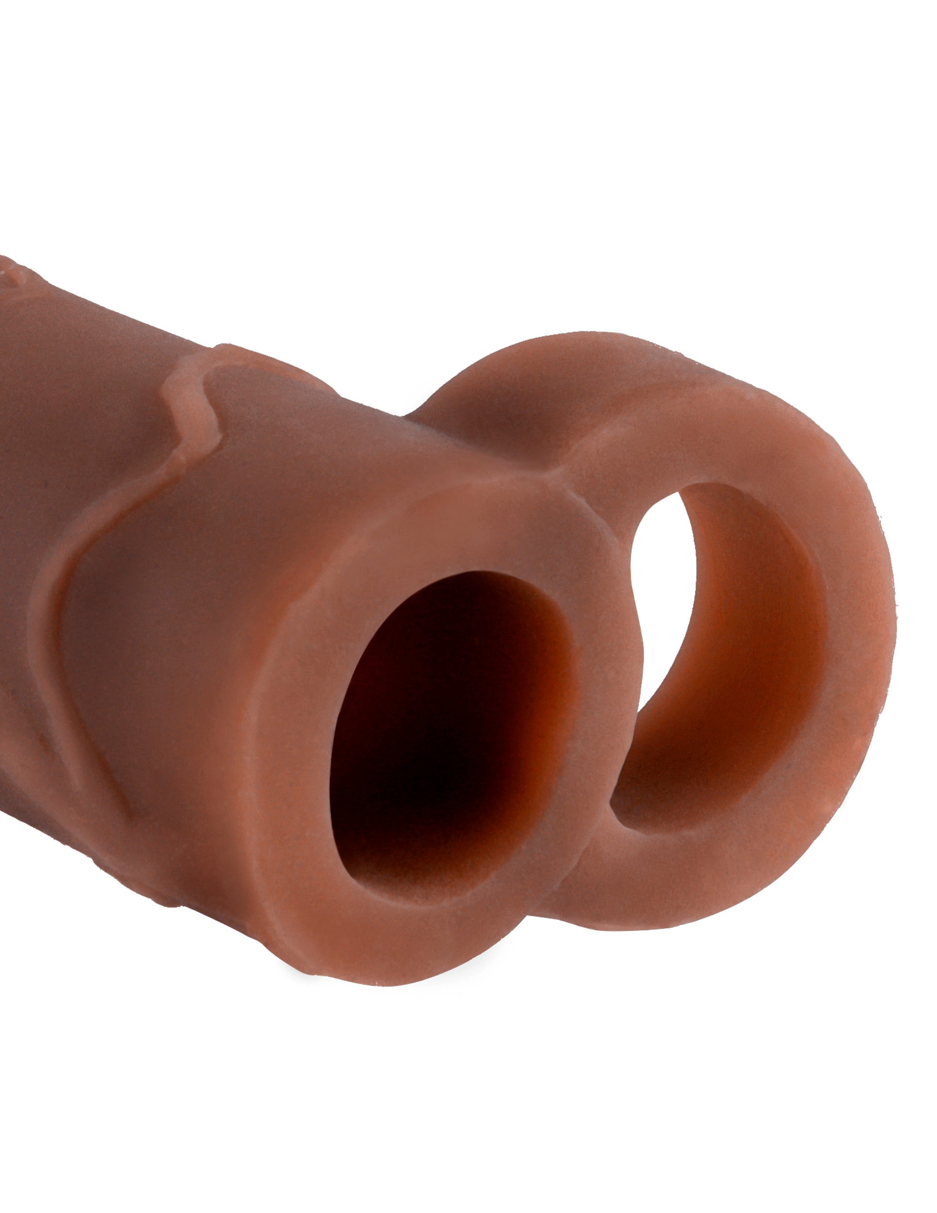 Fantasy X-Tensions Perfect 2-Inch Extension With Ball Strap - Brown | 603912345766 | Available at EroticWarehouse.com