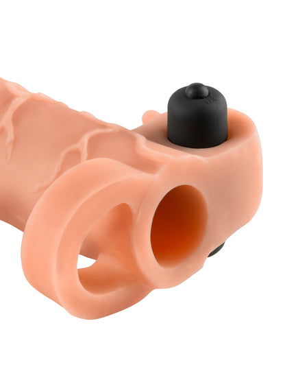 Fantasy X-Tensions Vibrating Real Feel 1-Inch Extension - Light | 603912345773 | Available at EroticWarehouse.com