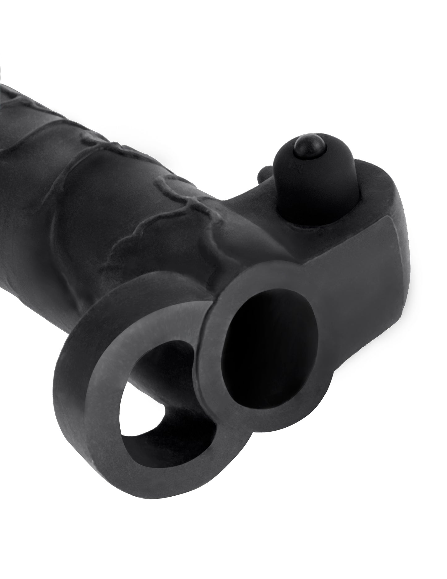 Fantasy X-Tensions Vibrating Real Feel 2-Inch Extension - Black | 603912345797 | Available at EroticWarehouse.com