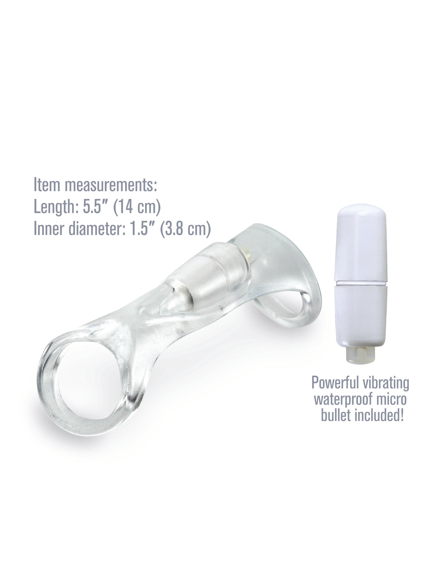 Fantasy X-Tensions Vibrating Cock Sling - Clear | 603912345872 | Available at EroticWarehouse.com