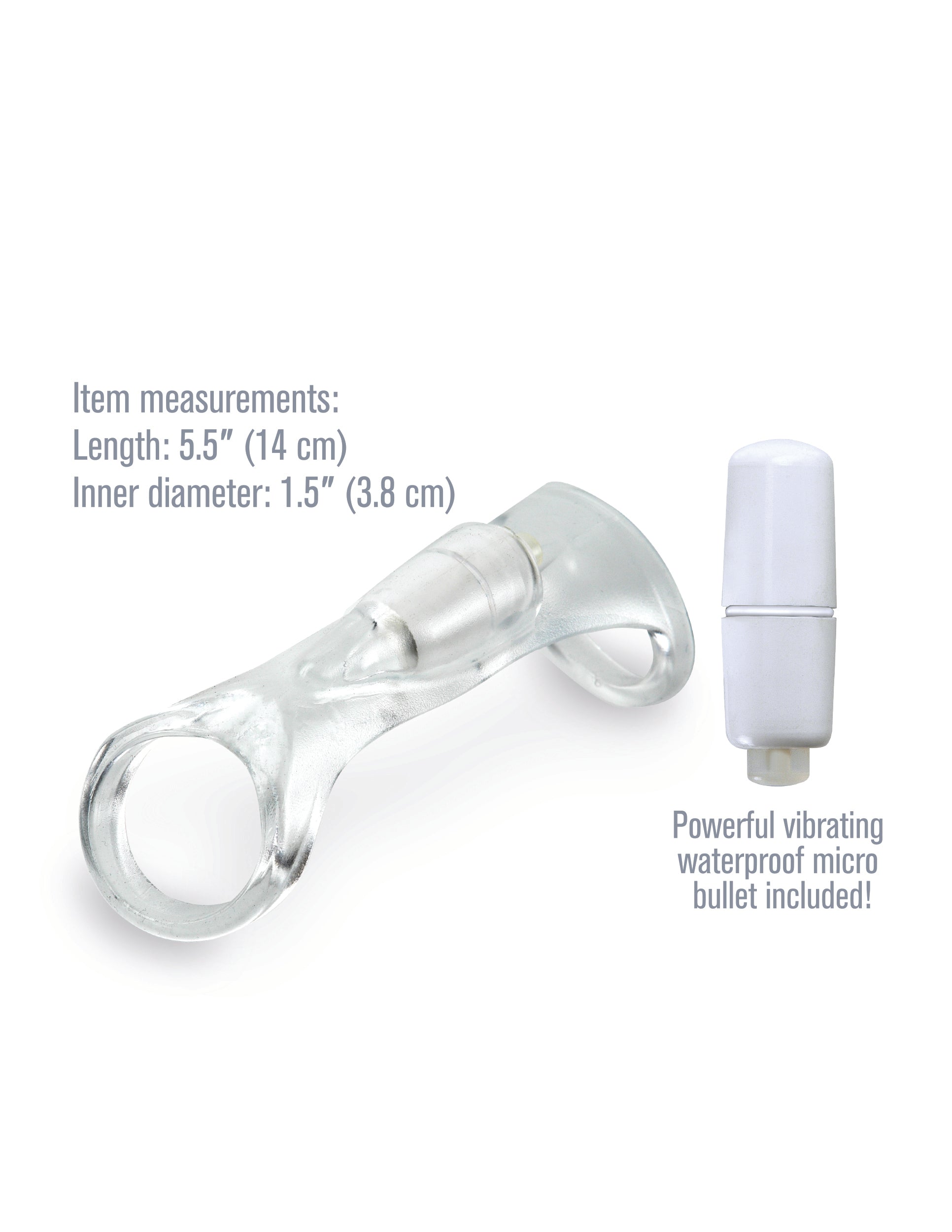 Fantasy X-Tensions Vibrating Cock Sling - Clear | 603912345872 | Available at EroticWarehouse.com