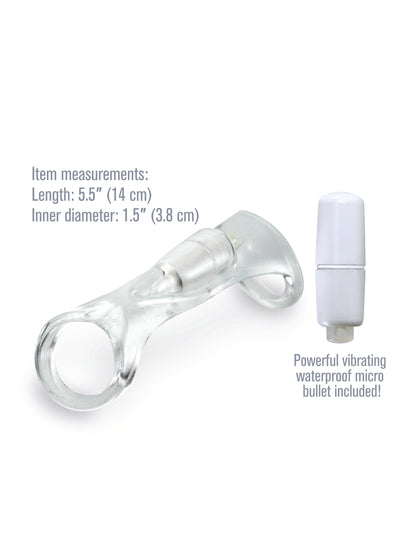 Fantasy X-Tensions Vibrating Cock Sling - Clear | 603912345872 | Available at EroticWarehouse.com