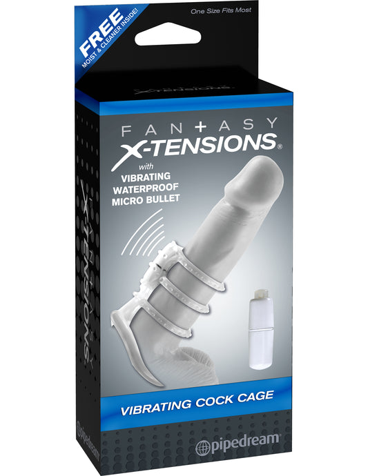 Fantasy X-Tensions Vibrating Cock Cage | 603912345896 | Available at EroticWarehouse.com