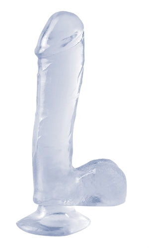 Basix Rubber Works - 7.5 Inch Dong With Suction Cup - Clear | 603912270587 | Available at EroticWarehouse.com