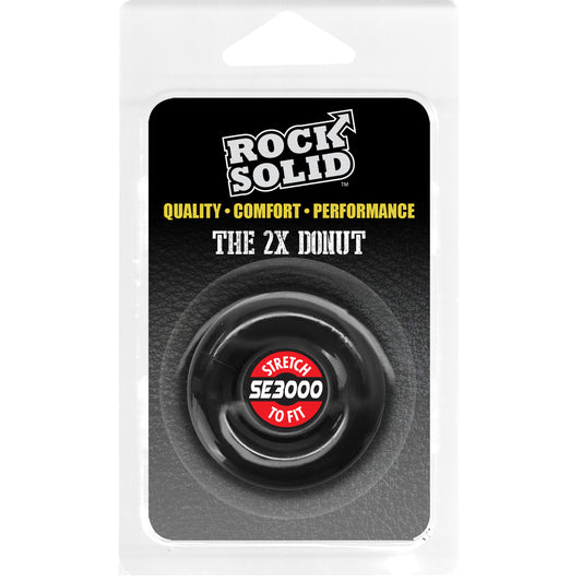 Rock Solid Donut 2X Black | 6768903842205 | Available at EroticWarehouse.com