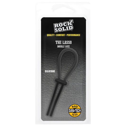Rock Solid Lasso Double Lock Black | 6768903846302 | Available at EroticWarehouse.com