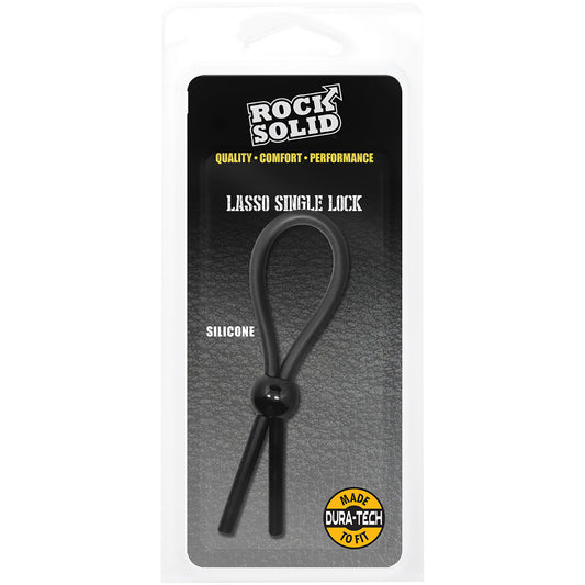 Rock Solid Lasso Single Lock Black | 6768903847200 | Available at EroticWarehouse.com