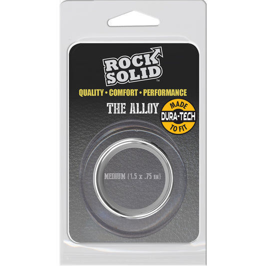 Rock Solid Brushed Alloy Medium Silver | 6768903847736 | Available at EroticWarehouse.com