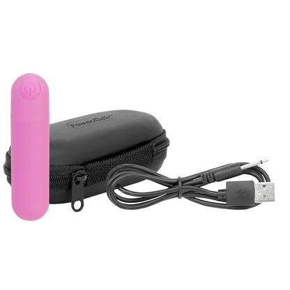 Powerbullet Essential 3'' Bullet With Case 9 Function Pink | 677613571632 | Available at EroticWarehouse.com