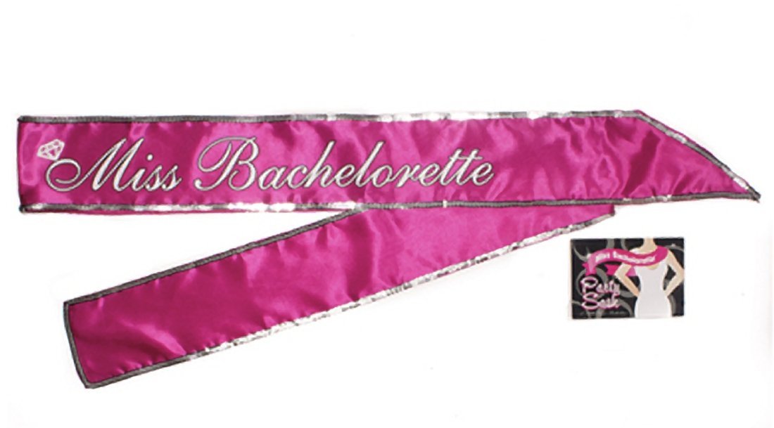 Miss Bachelorette Sash Hot Pink | 685634100878 | Available at EroticWarehouse.com