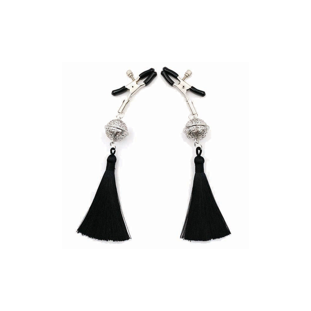 Sexy Af Nipple Clamps Black Tassle | 685634103510 | Available at EroticWarehouse.com