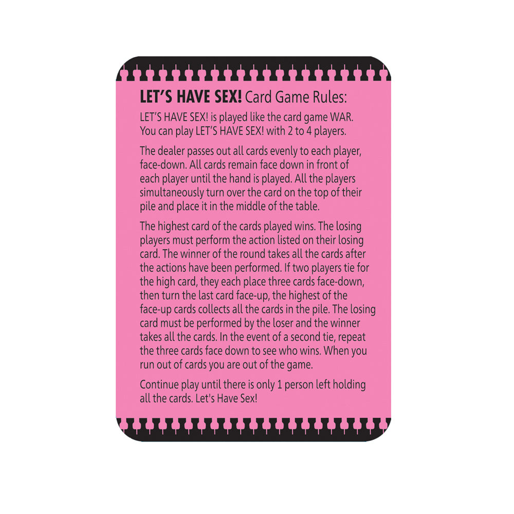 Let's Have Sex Card Game | 685634103770 | Available at EroticWarehouse.com