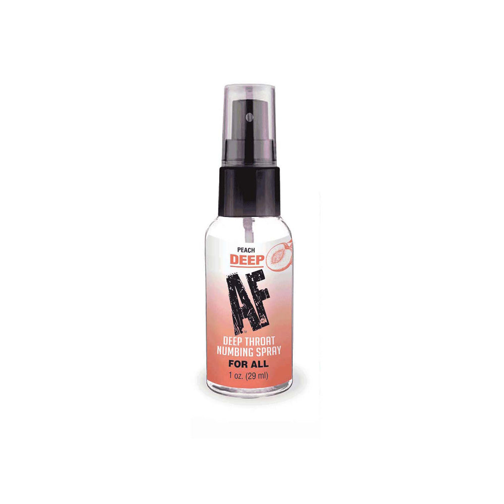 Deep Af Numbing Throat Spray Peach | 685634110617 | Available at EroticWarehouse.com