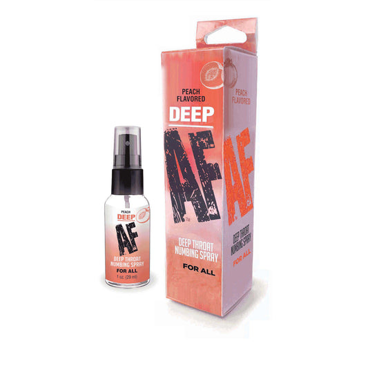 Deep Af Numbing Throat Spray Peach | 685634110617 | Available at EroticWarehouse.com