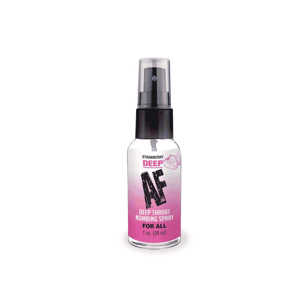 Deep Af Numbing Throat Spray Strawberry | 685634110938 | Available at EroticWarehouse.com
