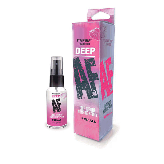 Deep Af Numbing Throat Spray Strawberry | 685634110938 | Available at EroticWarehouse.com