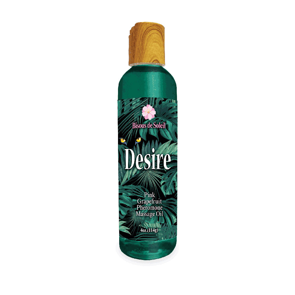Desire Pheromone Massage Oil Pink Grapefruit 4 oz. | 685634111263 | Available at EroticWarehouse.com