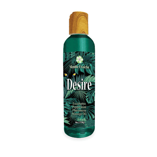 Desire Pheromone Massage Oil Eucalyptus/Peppermint 4 oz. | 685634111270 | Available at EroticWarehouse.com