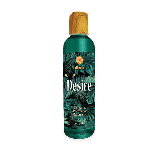 Desire Pheromone Massage Oil Tangerine 4 oz. | 685634111287 | Available at EroticWarehouse.com