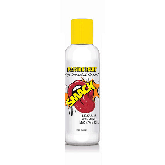 Smack Lickable Massage Oil Passion Fruit 2 oz. | 685634111461 | Available at EroticWarehouse.com