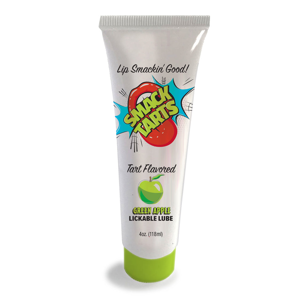 Smack Tarts Lickable Sour Green Apple Lube 4 oz. | 685634111904 | Available at EroticWarehouse.com