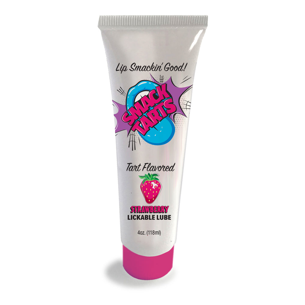Smack Tarts Lickable Sour Strawberry Lube 4 oz. | 685634111911 | Available at EroticWarehouse.com