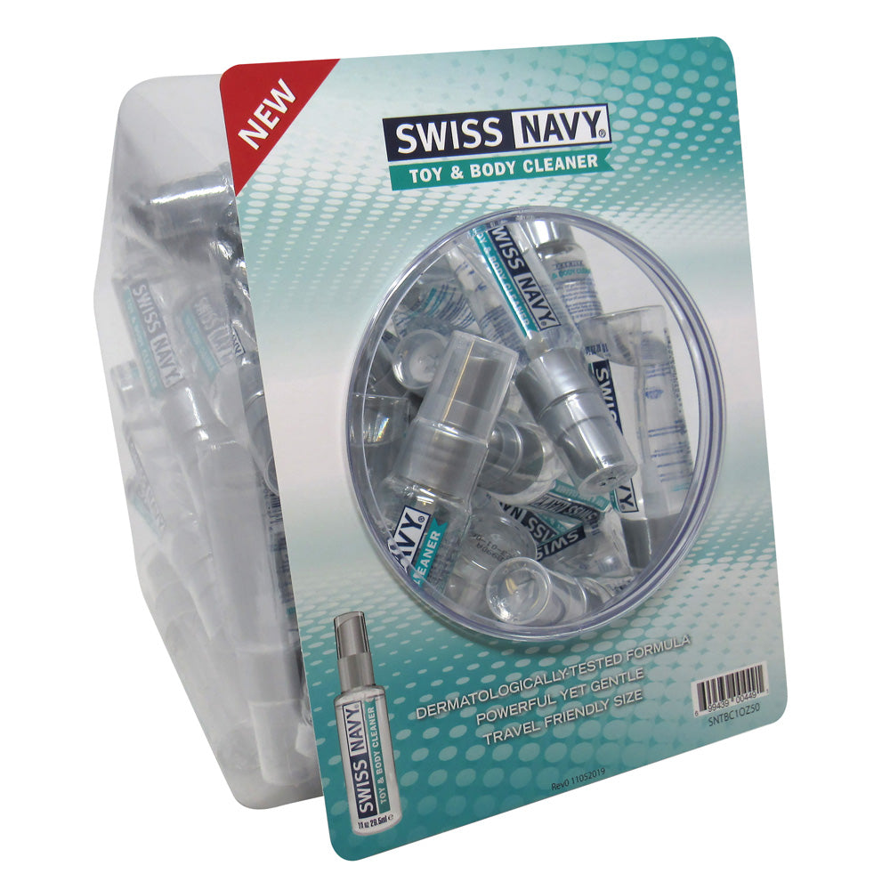 Swiss Navy Toy & Body Cleaner 1 oz. 50Ct Fishbowl | 699439004491 | Available at EroticWarehouse.com