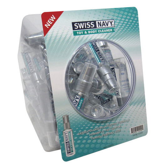 Swiss Navy Toy & Body Cleaner 1 oz. 50Ct Fishbowl | 699439004491 | Available at EroticWarehouse.com