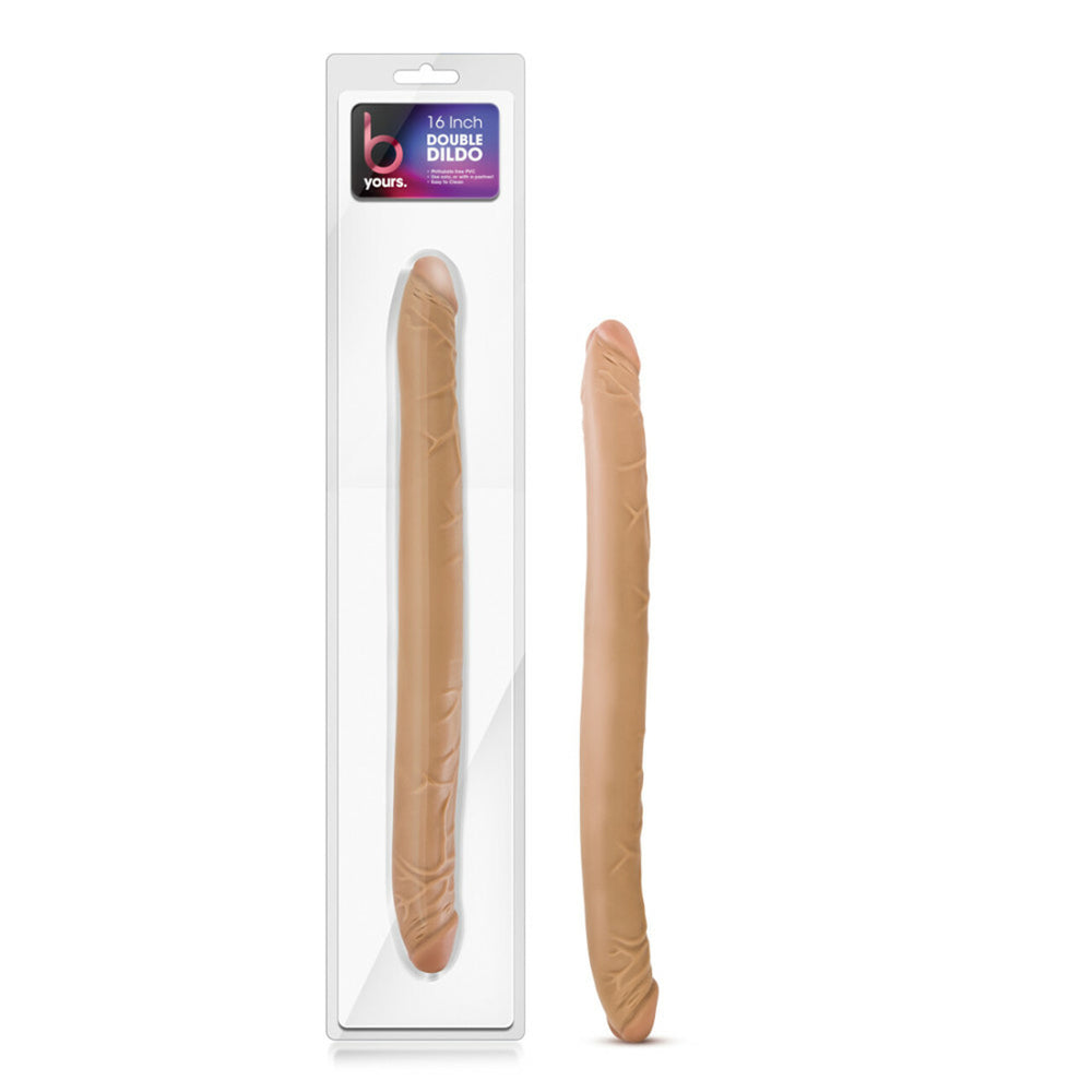 B Yours 16" Double Dildo Latin | 702730681718 | Available at EroticWarehouse.com