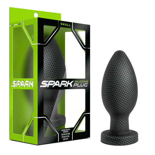 Spark Silicone Plug Small Carbon Fiber | 702730697344 | Available at EroticWarehouse.com