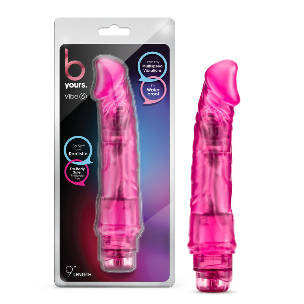 B Yours Vibe 6 Pink | 702730698211 | Available at EroticWarehouse.com