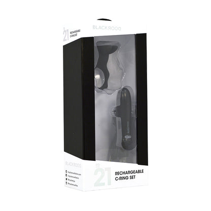 Black Door No 21 Rechargeable C-Ring Set | 707331800551 | Available at EroticWarehouse.com