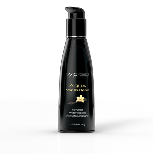 Wicked Aqua Vanilla Bean Lube 4 oz. | 713079903348 | Available at EroticWarehouse.com