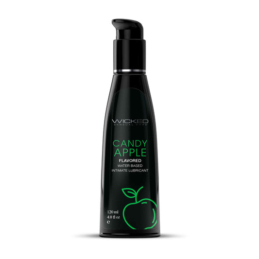 Wicked Aqua Candy Apple Lube 4 oz. | 713079904048 | Available at EroticWarehouse.com